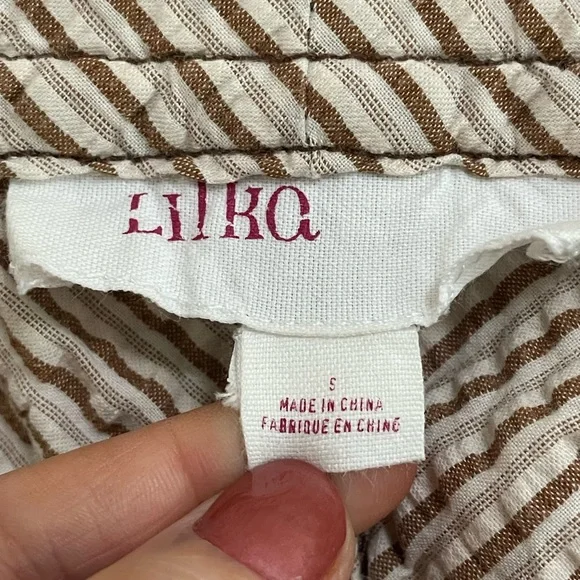 Lilka Seersucker Wide Leg Pants, Anthropologie - Picture 5 of 9